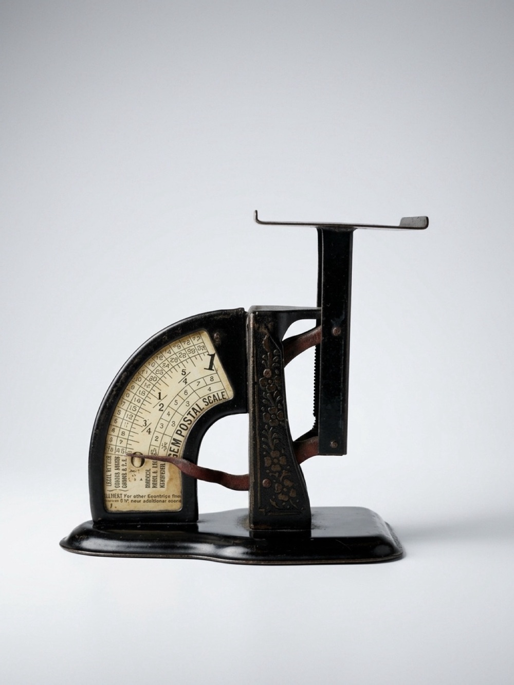 VINTAGE TRINER THE GEM POSTAL SCALE 20TH CENTURY‎ PAPER DIAL COLD ROLLED-STEEL